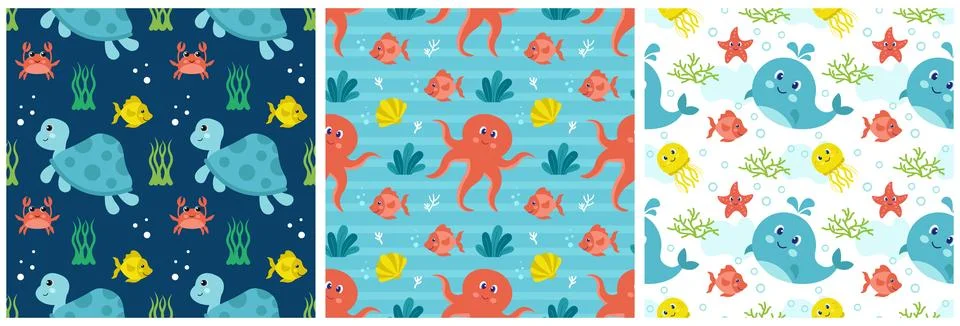 Smile Seamless Pattern Design Illustration with Smiling Character and Happi.. Stock Illustration