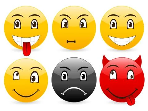 Smile set 4 Stock Illustration