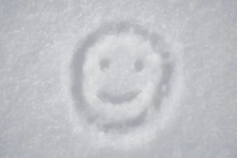 Smile in the snow white Foto stock