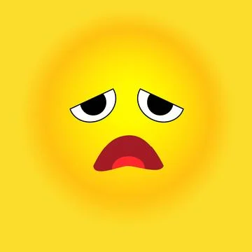 Smile, stickers with emotions, vector Stock Illustration