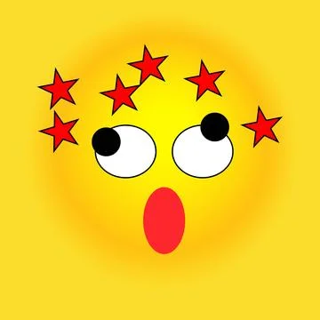 Smile, stickers with emotions, vector Illustrazione stock