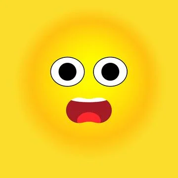 Smile, stickers with emotions, vector Stock Illustration