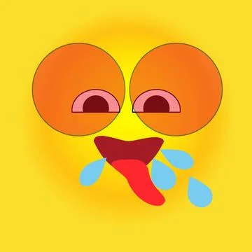 Smile, stickers with emotions, vector Stock Illustration