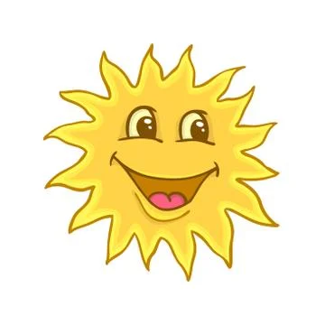 Smile of sun Stock Illustration