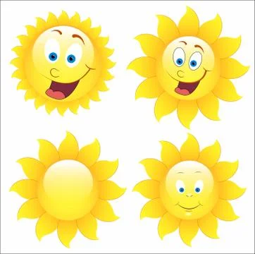 Smile sun Stock Illustration