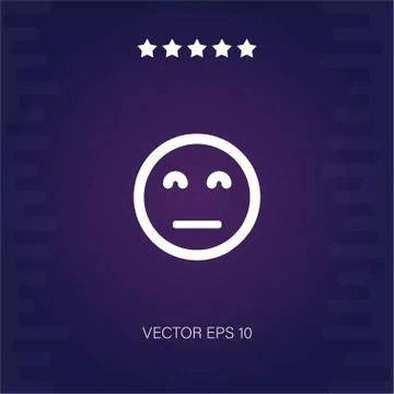 Smile vector icon Stock Illustration