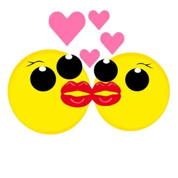 Smile on white background Stock Illustration