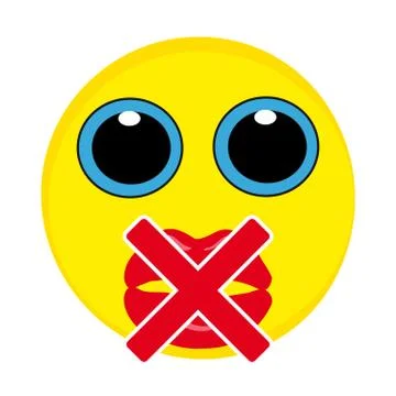 Smile on white background Illustrazione stock