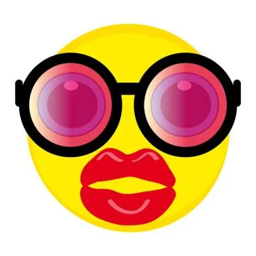 Smile on white background Stock Illustration