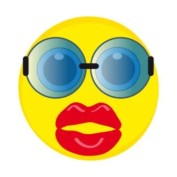 Smile on white background Stock Illustration