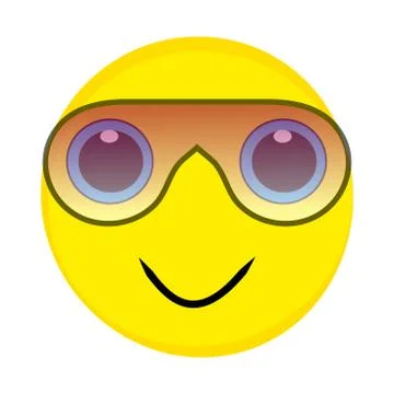 Smile on white background Stock Illustration