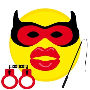 Smile on white background Stock Illustration