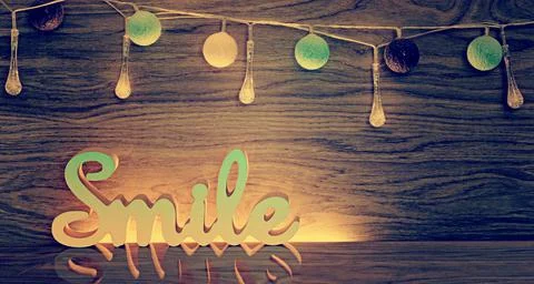Smile word Stock Illustration