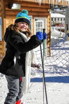 Smiles on the Slopes Stock Photos