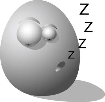 Smiley  asleep, rest / vector Stock Illustration