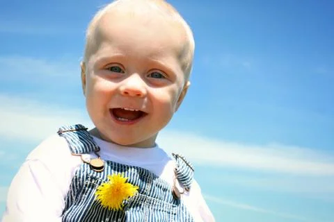 Smiley baby Stock Photos