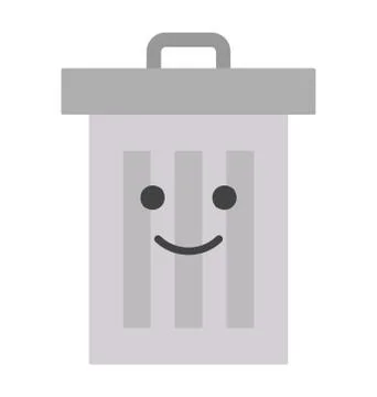 Smiley Face Bin Stock Illustration