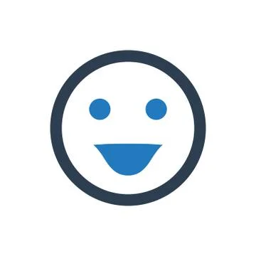 Smiley face icon Stock Illustration