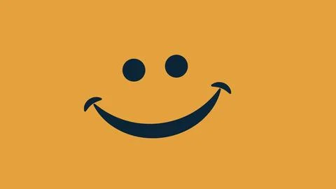Smiley Face Minimal Background Stock Illustration