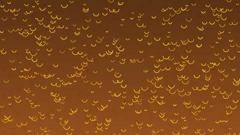 Smiley faces pattern abstract design on brown gradient background 库存插图