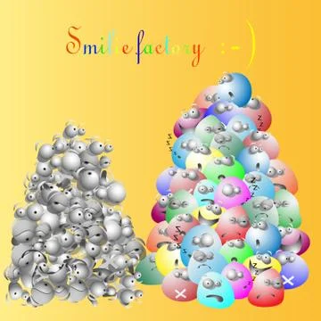 Smiley factory  / vector Stock Illustration