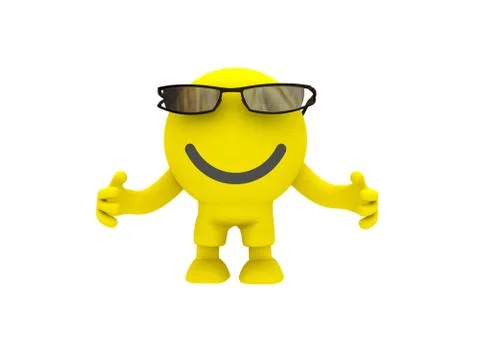The smiley in a glasses Stock Illustration