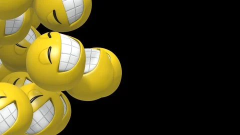 Smiley Grin Transition Stock Footage 100542618