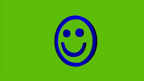 SMILEY HAPPY BLEU Stock Footage 155305985