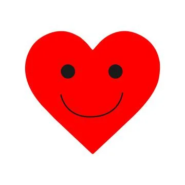Smiley heart icon Stock-Illustration