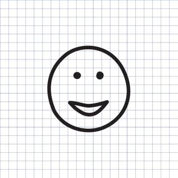 Smiley icon. Happy face symbol. Stock Illustration