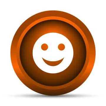 Smiley icon. Internet button on white background.. 스톡 일러스트
