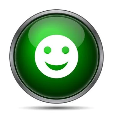 Smiley icon. Internet button on white background.. 스톡 일러스트