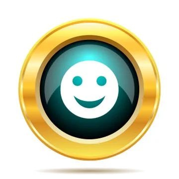 Smiley icon. Internet button on white background.. 스톡 일러스트