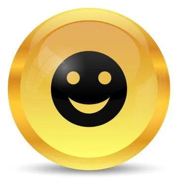 Smiley icon. Internet button on white background.. 스톡 일러스트