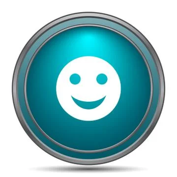 Smiley icon. Internet button on white background.. イラスト素材