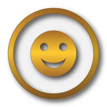 Smiley icon. Internet button on white background.. イラスト素材