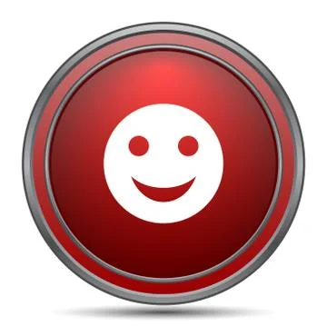 Smiley icon. Internet button on white background.. イラスト素材