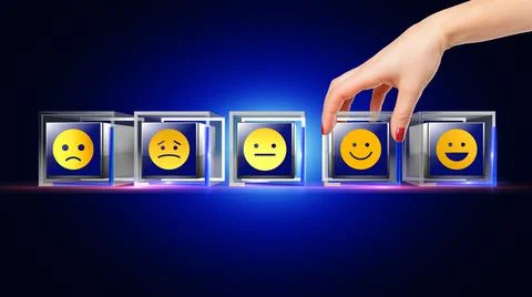 Smiley Letter Concept Illustrazione stock