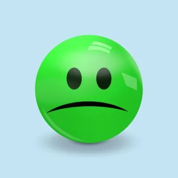 Smiley no smile Stock Illustration