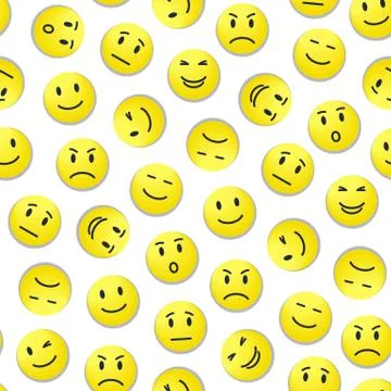 Smiley pattern Stock Illustration
