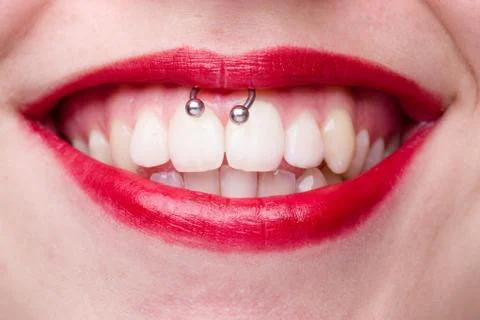 Smiley Piercing Stock Photos