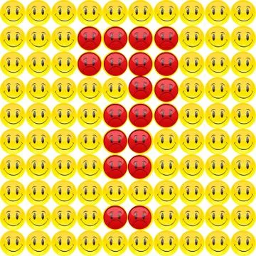 Smiley question mark Stock Illustration