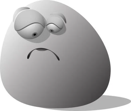 Smiley  is sad, sadness / vector Stock Illustration
