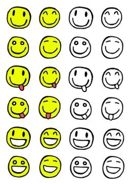 Smiley set Stock Illustration