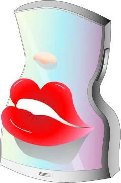 Smiley smartphone Stock Illustration