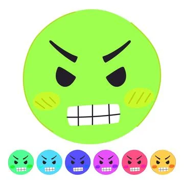 Smiley smiley vector cartoon graphic Stock Illustration