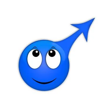 Smiley is a symbol of masculinity. Increased potency and erection. Human heal Stock Illustration