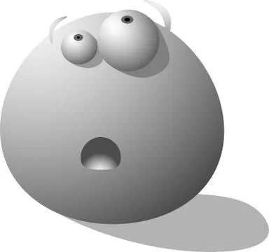 Smiley  thinks / vector Stock Illustration