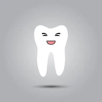 Smiley in tooth Stock Illustration