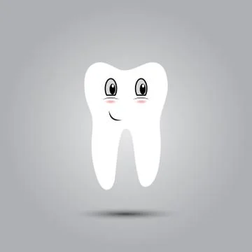 Smiley in tooth Stock Illustration